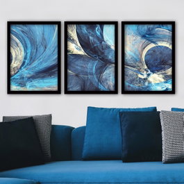 Wallity Cuadro Decorativo Enmarcado Multicolor (3 Piezas)